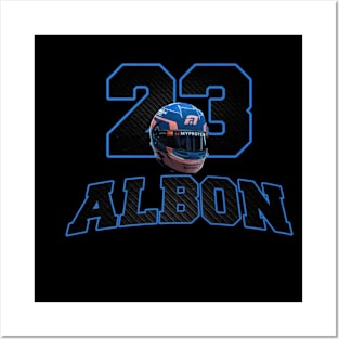 Alex Albon 23 Helmet Posters and Art